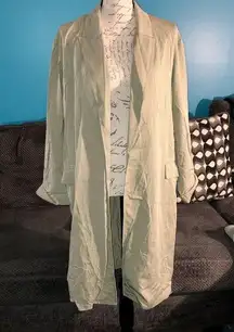 Zara Flowy Open Trench Coat, Small