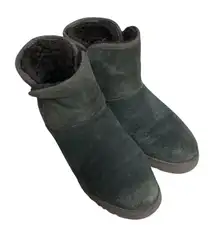 UGG Australia Women's Cory Suede Ankle Sheepskin‎ Boots Size 6 Grey Outdoor