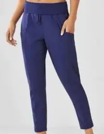Fabletics fold down waist S blue loungewear joggers