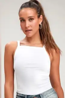 Free People  Set Up White Tank Top