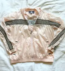 wind breaker jacket Pink/grey Size Large