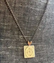 Elegant Copper Chain Necklace Vintage Watch Face Pendant Steampunk Victorian