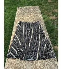 Nwt Woman Within Black Maxi Skirt Women's Plus Size 26W Boho Fairy Indie Cottage