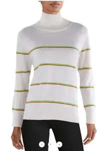 Madeleine‎ Thompson - NWT Ribbed Trim Love Sleeve Turtleneck Sweater - Small