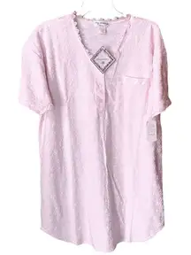 NWT “ Of the Moment” size L chenille flowers tradwife nightgown.
