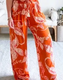 XL Womens Pants Palazzo Wide Leg Tassel Boho Maurices Flowy Resort Vacation