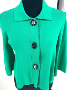 Kenar woman's cardigan sweater‎ size small green