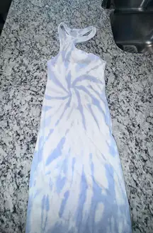 Blue Tie Dye  Dress