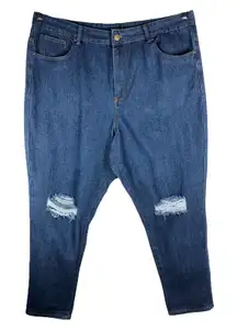 Nasty Gal Size 16 Jeans Distressed Skinny Blue Pockets Solid Denim Cotton‎ 1182