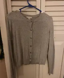 Gray Button Up Cardigan