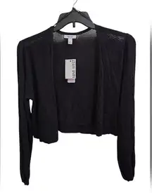 NWT women's medium black sweater jacket