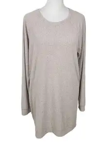 Bobi Cream Ribbed Knit Tunic NWT Size Small Revolve Cream Long Top