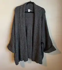 Anthropologie Akemi + Kin Cardigan Open Front One Size Short Sleeve Gray