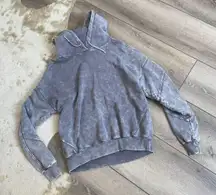 Grey Oversized Acid Wash Hoodie