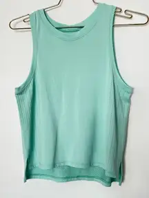 Lululemon Train To Be Tank Top Size 6 Wild Mint Green Relaxed Fit Waist Length