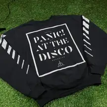Panic! At The Disco Death of a bachelor white graphic logo crewneck (S)