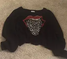 Le Lis Black Sweatshirt worn once