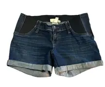 Isabel Maternity Denim Jeans Shorts MIDI Short Size 2/26 EUC #4069
