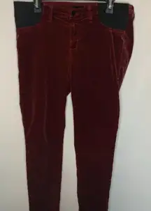 J Brand Mama J Maternity Crushed Velvet Pant