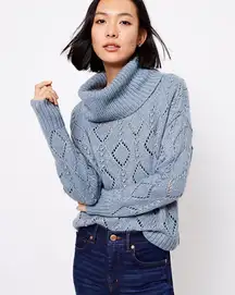 Shimmer Bubble Turtleneck Sweater