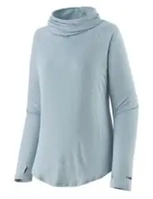 Patagonia women's tropic comfort natural shirt (L, pale blue) - has flaws