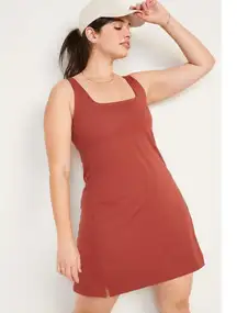 Old Navy Powersoft Sleeveless Active Dress – Built-In Bra & Shorts – Size XL
