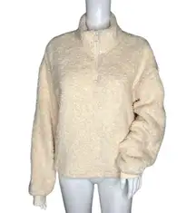 Love Tree Shirt Womens Large Cream Ivory Fleece‎ Sweatshirt Neutral Minimalist