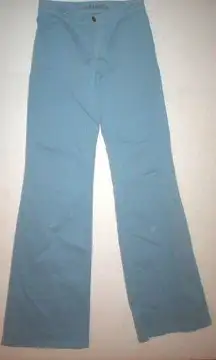 New J Brand Jeans Womens 24 25 x34 USA Light Blue Pants Wide Leg Bell Tall Flare