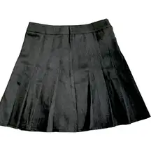 Romwe NWT  Black Pleated Mini Skirt Size Medium / 6