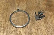 Retired James Avery Dove Charm Dangle Sterling Silver Ring