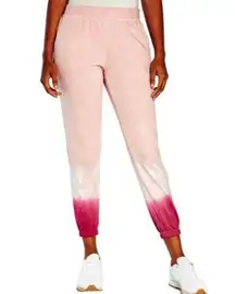 Wildfox Terry Watercolor Tie Dye Joggers Olivia Pink Size Medium