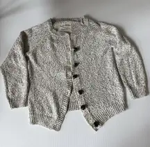 Jack Wills Cable Cardigan‎ Size 10 93% Cotton Pepper Shade