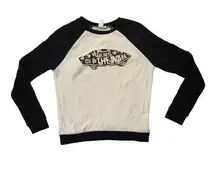 Vans  off the wall pullover sweatshirt womens XS car sunflower long sleeve