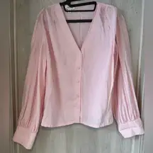 Light pink Nordstrom Top XS Business Casual Long-sleeve