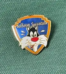 Vintage Looney Tunes Sylvester the Cat Trading Pin