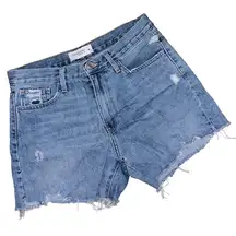 Denim Distressed Cut Off Jean Shorts Medium