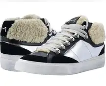 Marc Fisher shoes Merin Sneakers Silver faux Sherpa