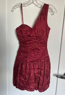 BCBG Maxazria red cocktail gown