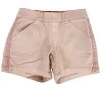 Spanx Stretch Twill Shorts Pale Pink 4” Size Small‎