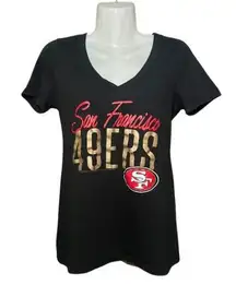 San Fransisco 49ers Junk Food Clothing V Neck Graphic Tee Shirt Small