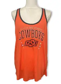 NWT XL OSU Oklahoma State University Cowboys Orange Black Racerback Tank Top New