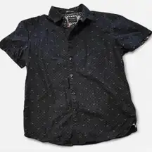 Denim & Flower Men’s Navy Palm Tree Print Shirt, Size Medium, EUC