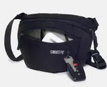 SMRTFT SmrtPac Essentials Fanny Pack Black Travel Gym Fitness Weight Train NWT