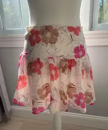 VS Floral print mini skirt