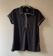 NWT adidas womens black polo size xl