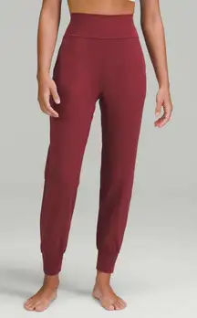 Lululemon Align High Rise Joggers Nulu Mulled Wine Red Athletic Pants Size 8