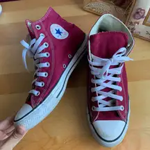 Chuck Taylor All Star Canvas Maroon High-Top Sneakers