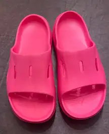 Hoka Ora Recovery Slide‎ 3 Sandals Pink Sze 10M/12W Athleisure Travel Comfort