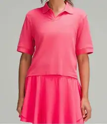 lululemon athletica Swiftly Tech Relaxed-Fit Polo Lipgloss -Size 6