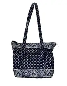 Vera Bradley  Retired Nantucket Navy Get Carried Away Shoulder Tote